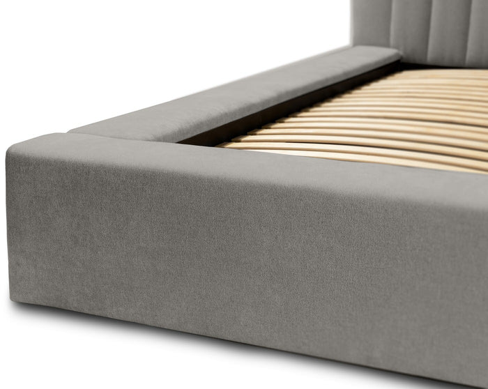 Trae Mobler Como 160 x 200 cm Gestoffeerd Bed Grijs