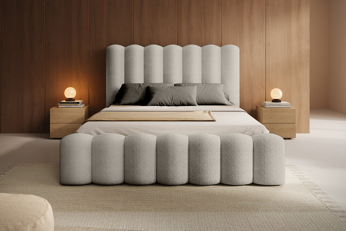 Trae Mobler Amore 160 x 200 cm Gestoffeerd Bed Beige
