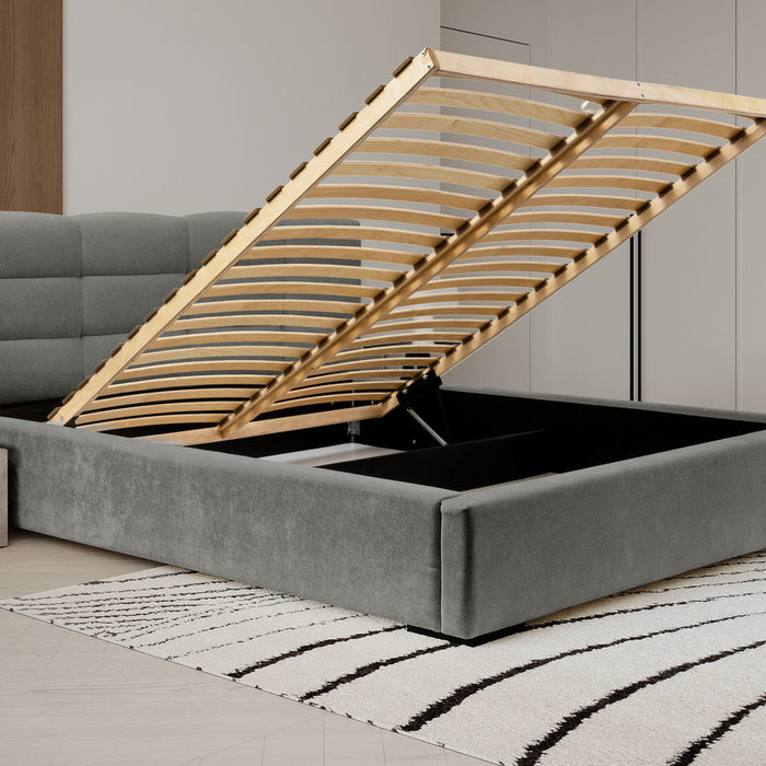 Trae Mobler Faro 180 x 200 cm Gestoffeerd Bed Grijs