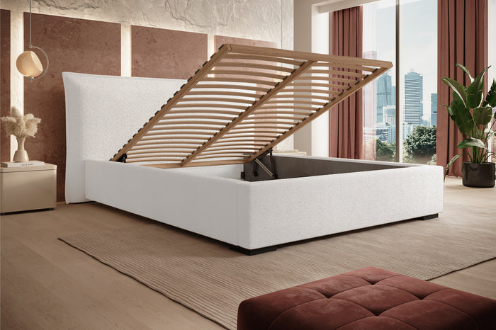 Trae Mobler Nevada 160 x 200 cm Bed Naturel Bouclé