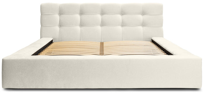Trae Mobler Grace 160 x 200 cm Gestoffeerd Bed Lichtgrijs