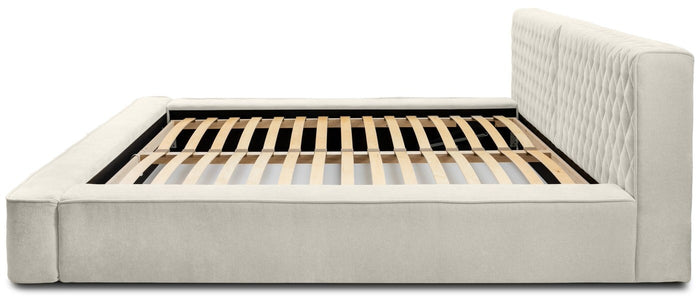 Trae Mobler Azurro 140 x 200 cm Gestoffeerd Bed Lichtgrijs