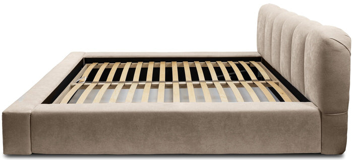 Trae Mobler Dallas 160 x 200 cm Gestoffeerd Bed Beige