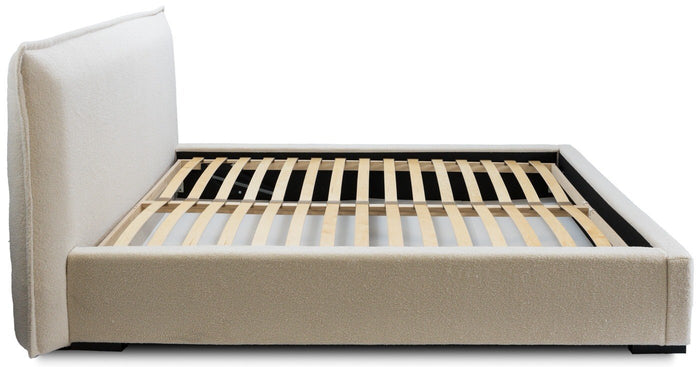 Trae Mobler Nevada 140 x 200 cm Bed Beige Bouclé