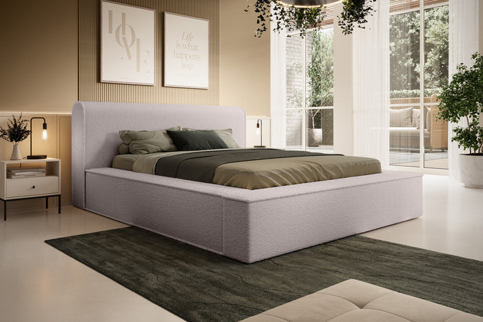 Trae Mobler Fatima 180 x 200 cm Gestoffeerd Bed Taupe