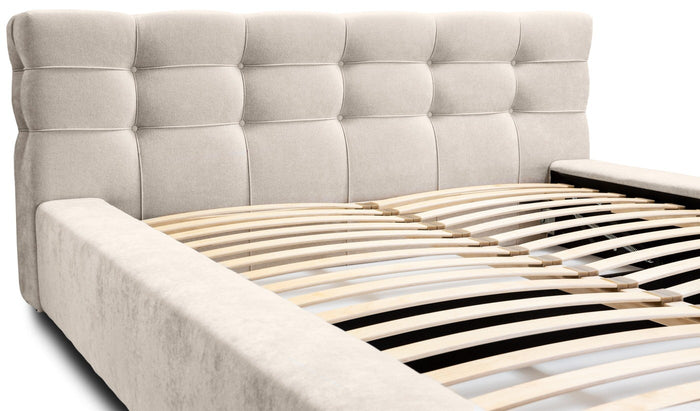 Trae Mobler Grace 180 x 200 cm Gestoffeerd Bed Beige
