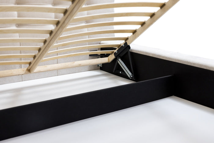 Trae Mobler Grace 180 x 200 cm Gestoffeerd Bed Beige