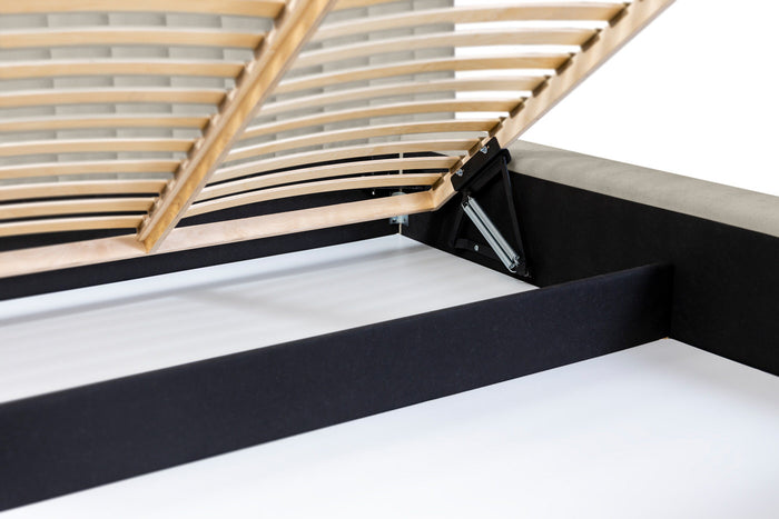 Trae Mobler Como 180 x 200 cm Gestoffeerd Bed Taupe