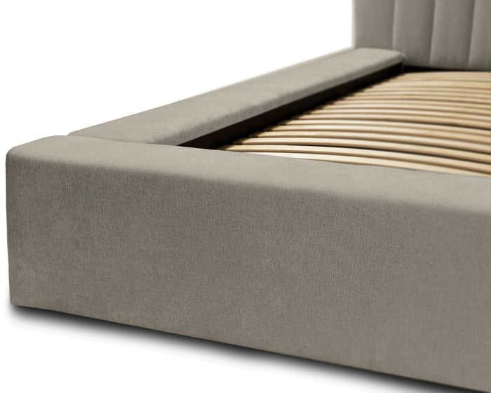 Trae Mobler Como 180 x 200 cm Gestoffeerd Bed Taupe