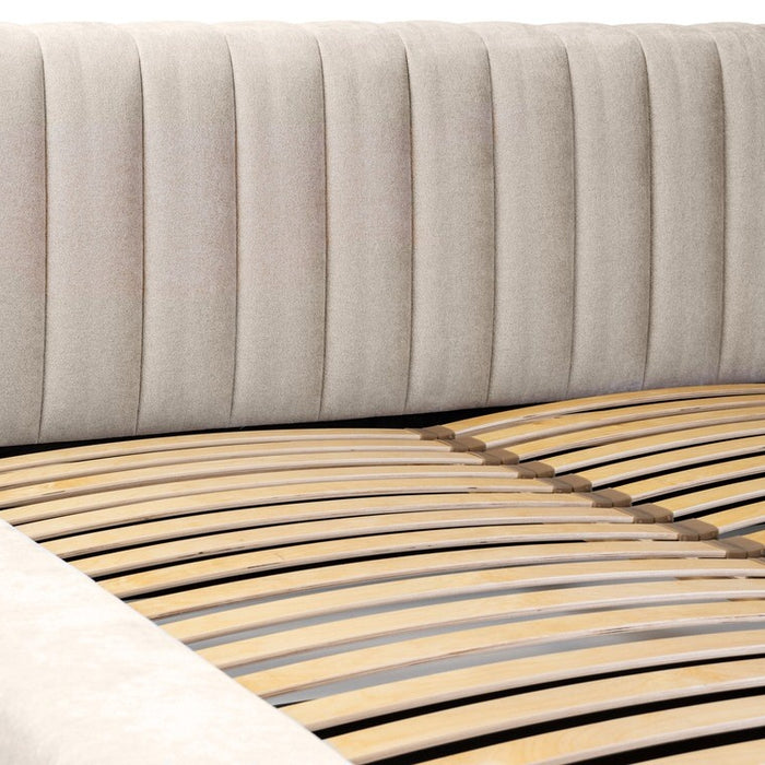Trae Mobler Como 180 x 200 cm Gestoffeerd Bed Beige