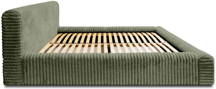 Trae Mobler Hana 160 x 200 cm Gestoffeerd Bed Olijfgroen