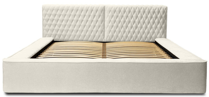 Trae Mobler Azurro 160 x 200 cm Gestoffeerd Bed Lichtgrijs