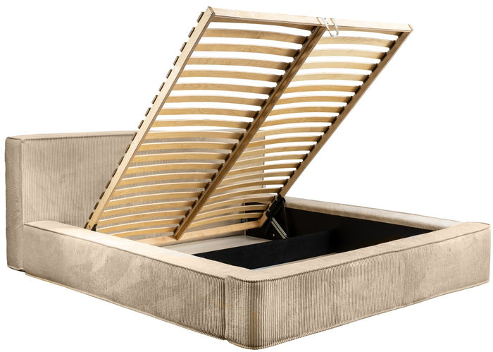 Trae Mobler Harmon 180 x 200 cm Gestoffeerd Bed Beige