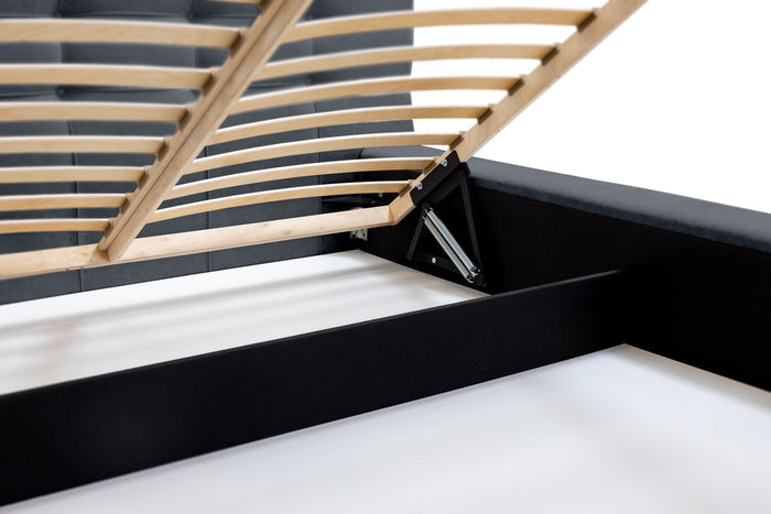 Trae Mobler Grace 180 x 200 cm Gestoffeerd Bed Donkerblauw