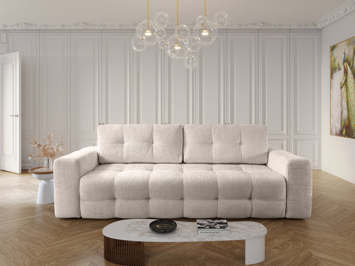 Trae Mobler Lussi 3-Zits Slaapbank Creme