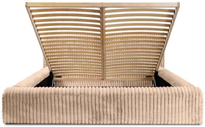 Trae Mobler Hana 160 x 200 cm Gestoffeerd Bed Beige