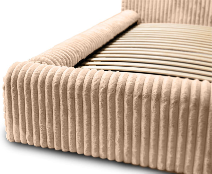 Trae Mobler Hana 160 x 200 cm Gestoffeerd Bed Beige