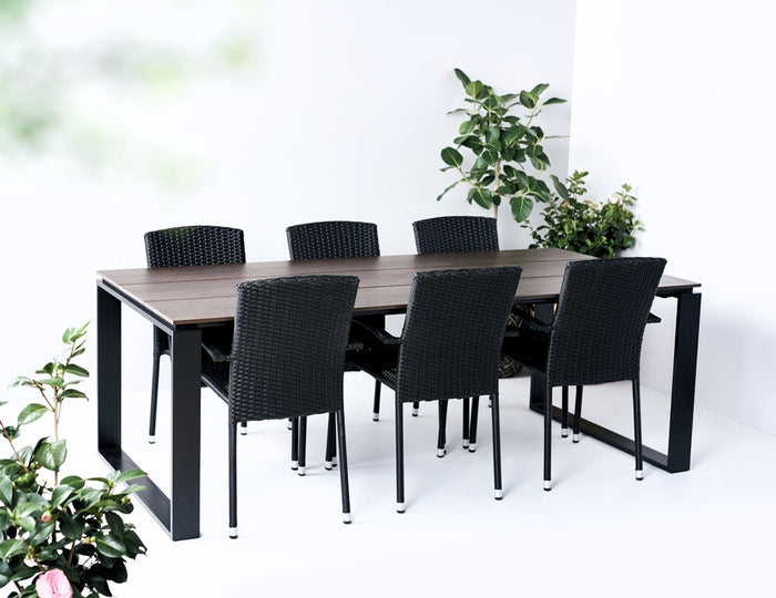 Lisomme Joris tuintafel bruin - 210 x 100 cm