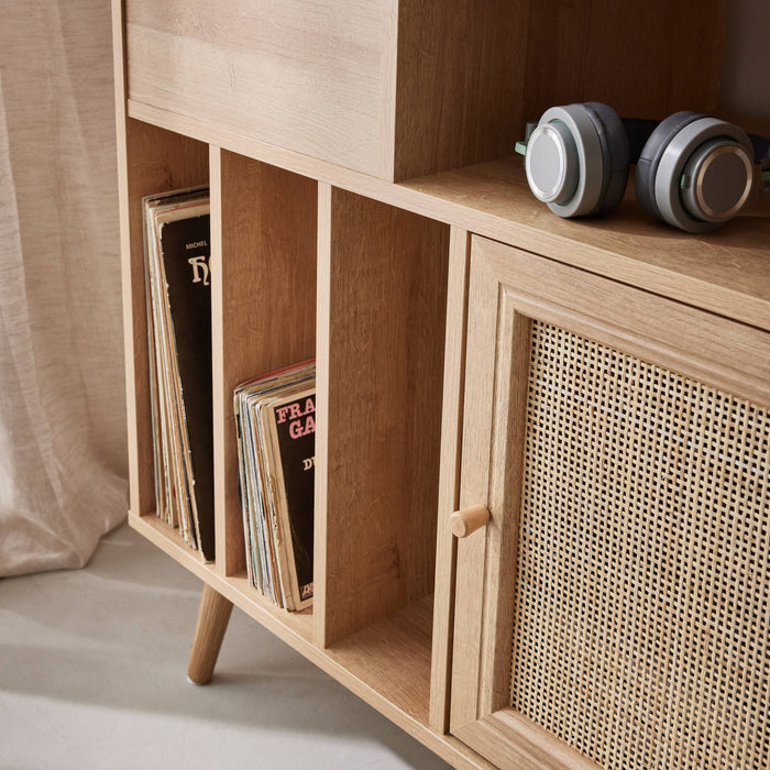 sweeek - Dressoir voor vinylplaten, B 83 x D 39 x H 77cm