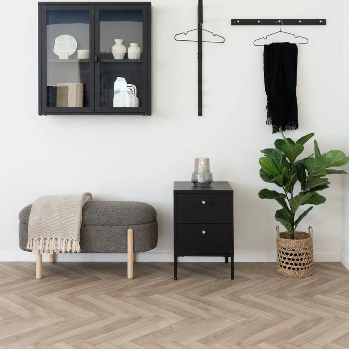 Artichok Dieks Bouclé Bankje Met Opbergruimte - Bruin