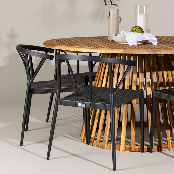 Nest outdoor Tobias Ronde Houten Tuintafel Naturel - Ø 150 cm