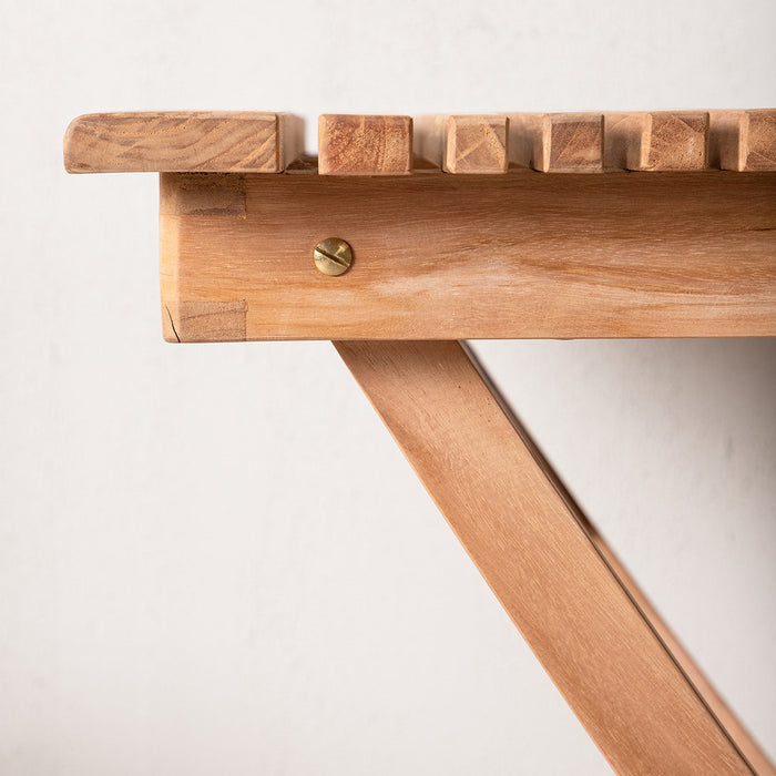 Nest outdoor Joan Inklapbare Houten Tuintafel Naturel - 70 x 70 cm