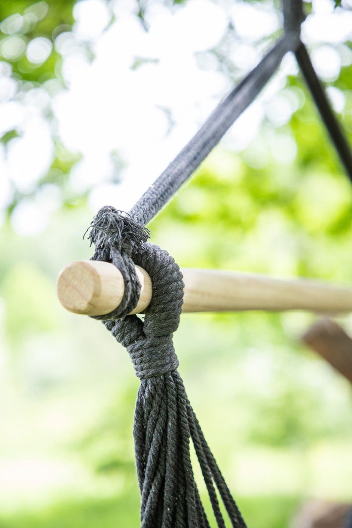 Nest outdoor Colin katoenen tuin hangstoel donkergrijs