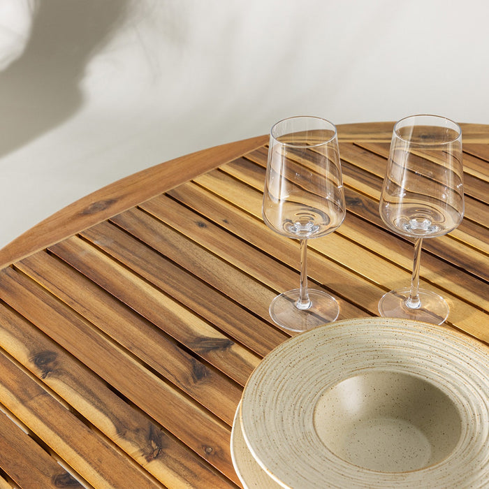 Nest outdoor Malin Ronde Houten Tuintafel Acaciahout - Ø 120 cm