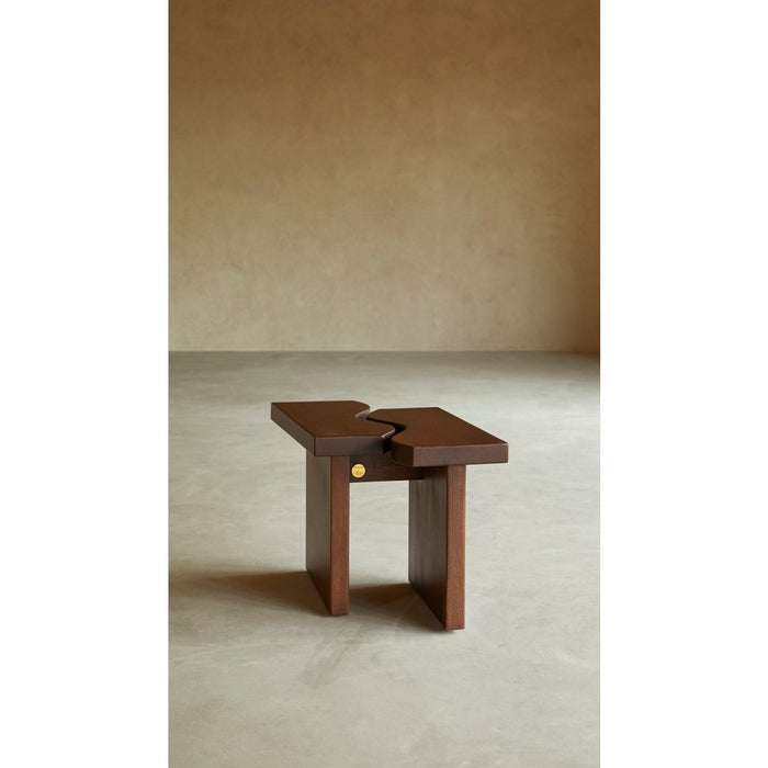 Tikamoon - Eikenhouten bijzettafel