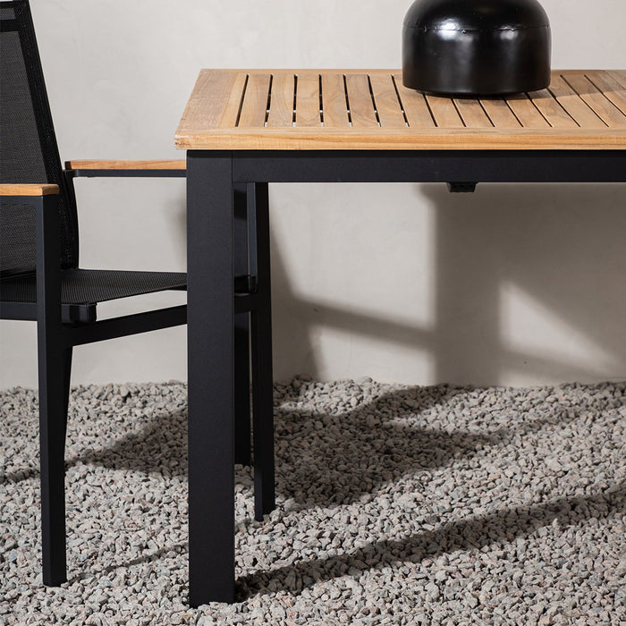 Nest outdoor Arvin Uitschuifbare Tuintafel met Teakhouten Blad