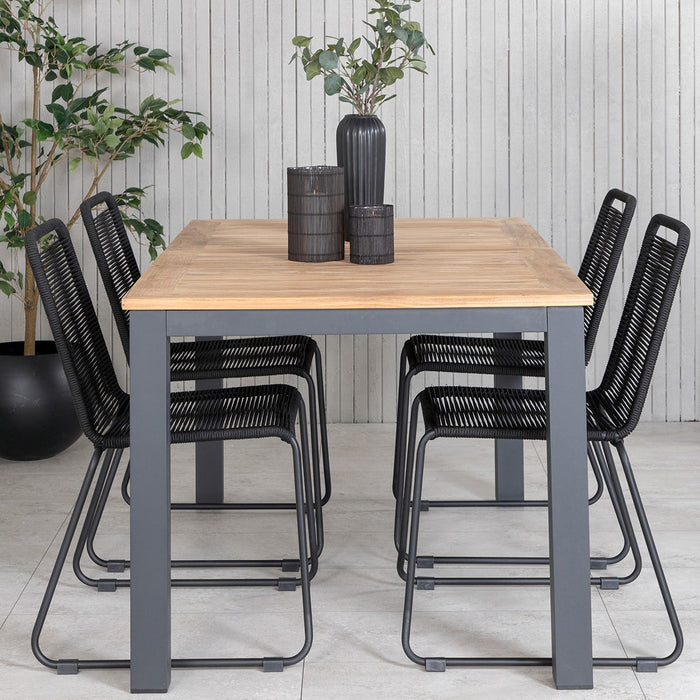 Nest outdoor Arvin Uitschuifbare Tuintafel met Teakhouten Blad