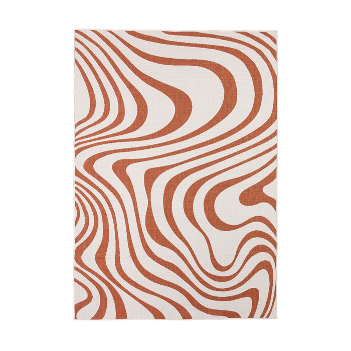 Interieur05 Buitenkleed Swirl Roest 160x230cm