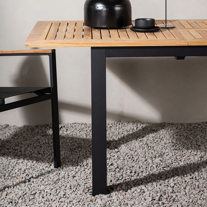 Nest outdoor Arvin Uitschuifbare Tuintafel met Teakhouten Blad