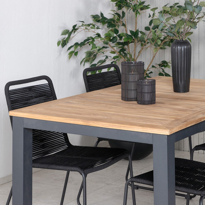 Nest outdoor Arvin Uitschuifbare Tuintafel met Teakhouten Blad