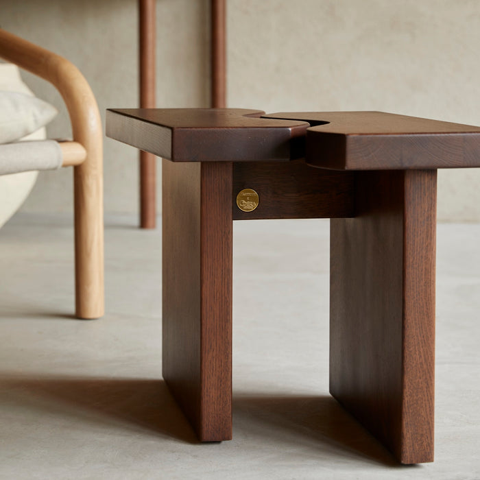 Tikamoon - Eikenhouten bijzettafel