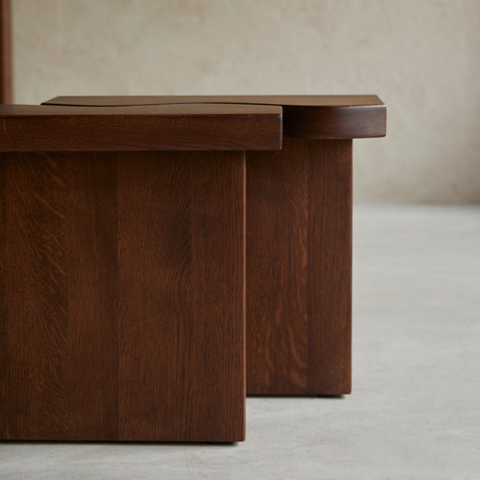 Tikamoon - Eikenhouten bijzettafel