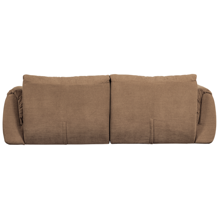 WOOOD Baggy 2-Zits Bank - Geweven Chenille - Bruin - 81x228x102