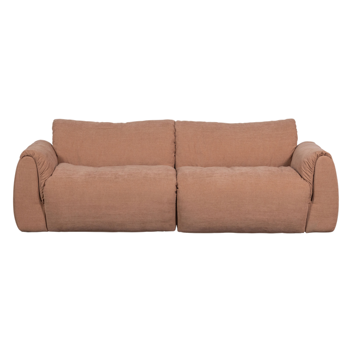 WOOOD Baggy 2-Zits Bank - Geweven Chenille - Oud Roze - 81x228x102