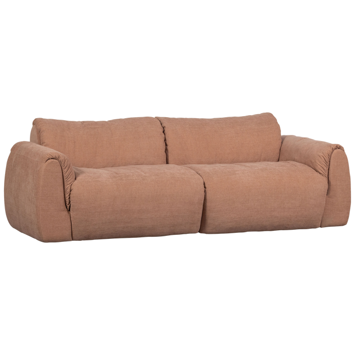 WOOOD Baggy 2-Zits Bank - Geweven Chenille - Oud Roze - 81x228x102