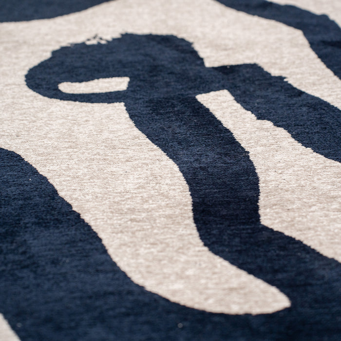 Louis de Poortere Ribbon Vloerkleed 240 x 340 cm - Sea Ink