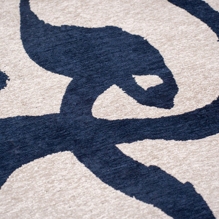 Louis de Poortere Ribbon Vloerkleed 280 x 390 cm - Sea Ink