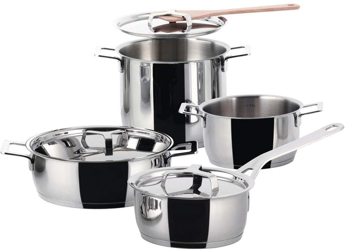 Alessi Pannenset Pots&Pans - AJM100S7 - door Jasper Morrison - 4 Delig