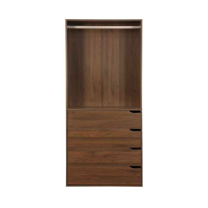 sweeek - Garderobemodule met 4 laden en 1 roede