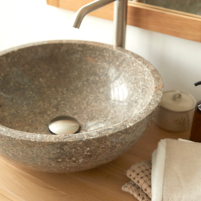 Tikamoon - Ibyza - Marmeren wastafel grey