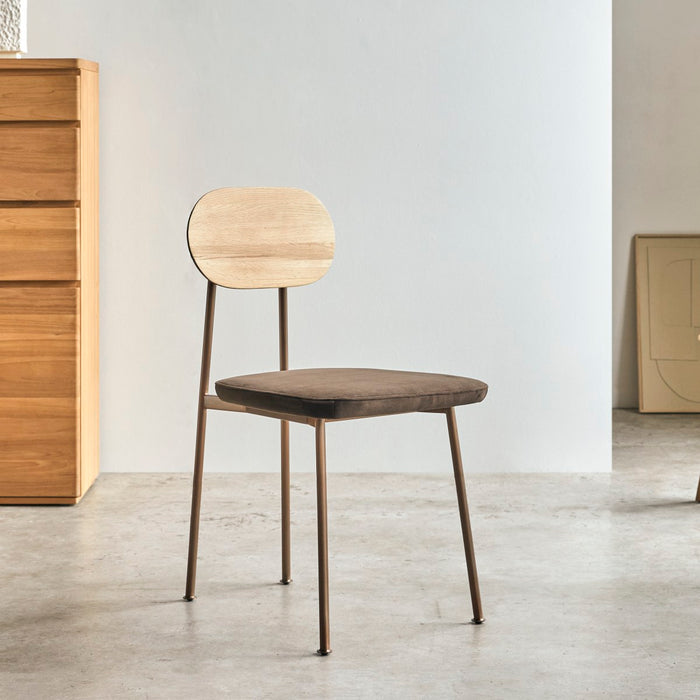 Tikamoon - Yutapi - Eiken stoel brown