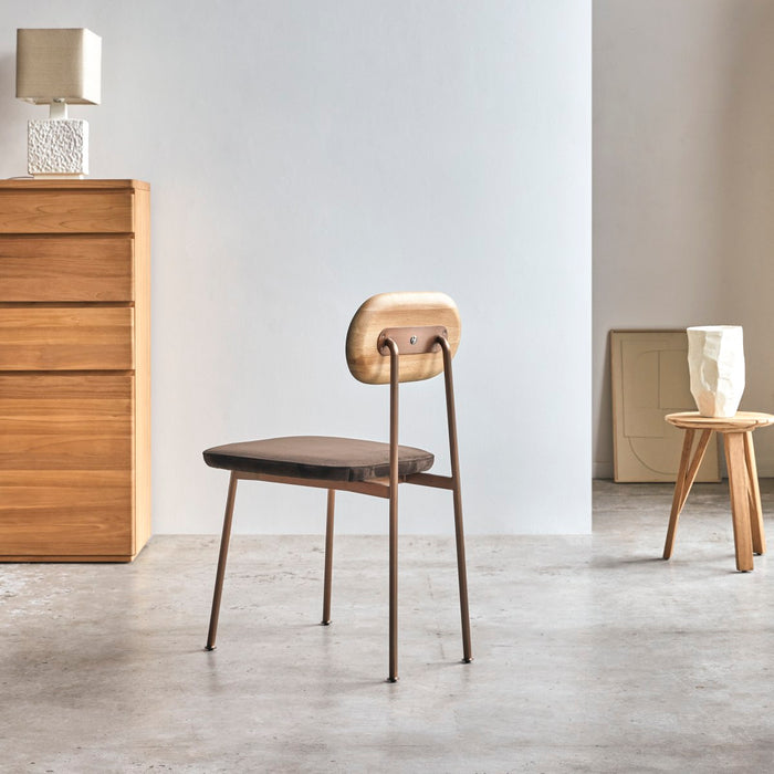 Tikamoon - Yutapi - Eiken stoel brown