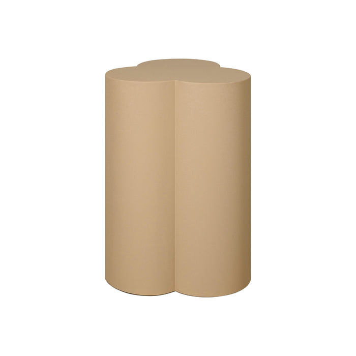 Bijzettafel Chatou - Beige - Metaal - 38x55x38cm (BxHxD)