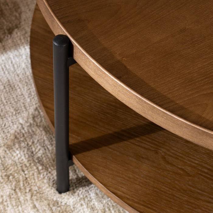 Bronx71 Salontafel Rio Ø90 cm rustiek eiken