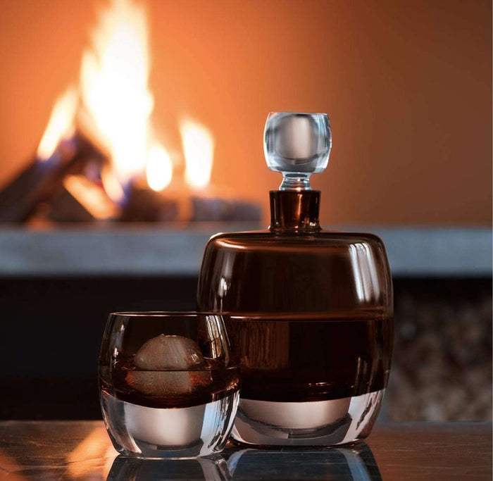 L.S.A. - Whisky Club Connoisseur Set met Dienblad Set van 4 Stuks