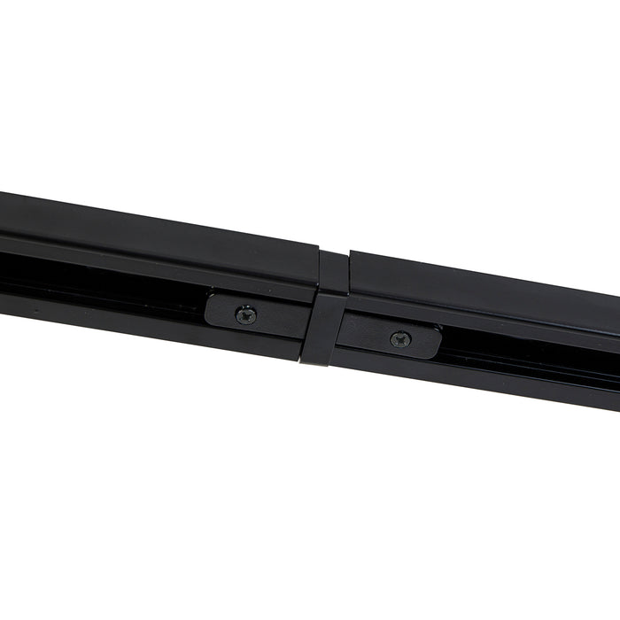 QAZQA Smart 1-fase railsysteem met 4 wifi GU10 spots zwart - Iconic